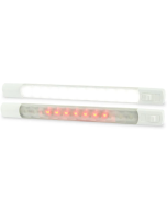 Hella 2JA958121001 LED Interior/Exterior Strip Lamp with Switch Surface Mount-12V (White/Red)