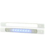 Hella 2JA958121411 LED Interior/Exterior Strip Lamp with Switch Surface Mount - 24V (White/Blue)