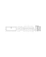Hella 2LT980740011 Sea Hawk XLR LED Floodlight - White Spread Beam (White Housing)