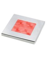 Hella Red LED Square Courtesy Lamp (24V DC, Chrome Plated Rim)