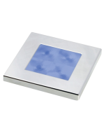 Hella 2XT980582271 Blue LED Square Courtesy Lamp - 12V (Chrome Plated Rim)
